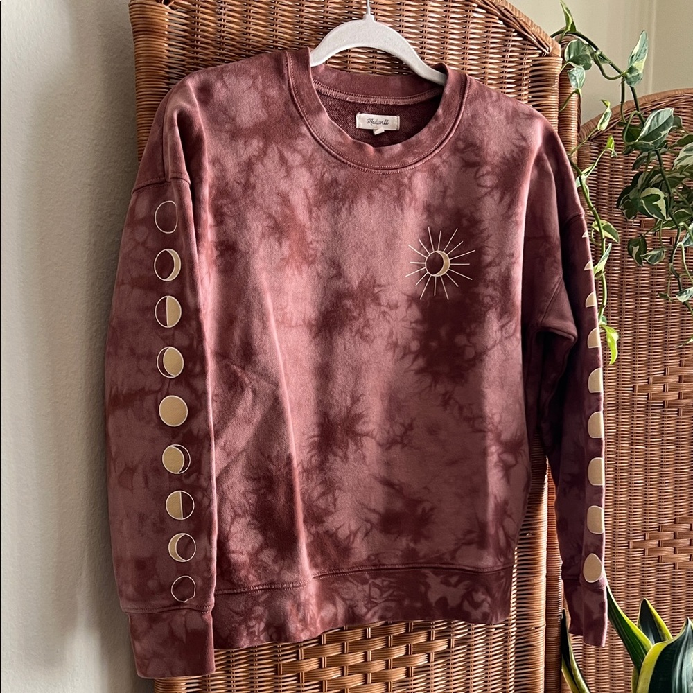 Madewell Moonphase Graphic Tie Dye Mainstay Sweatshirt
